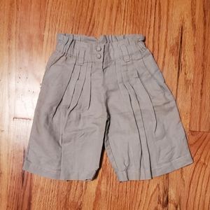 Kitchoun Classic Gray Infant Culotte Pants / Chic High Waisted Pleated Shorts 9M